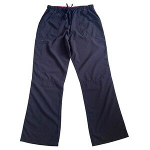 Beverly Hills Uniforms BHU Scrub Pants Unisex L Black Drawstring Straight Leg